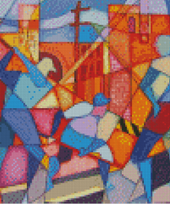 Abstract Working Men Diamond Painting