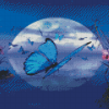 Aesthetic Butterflies And Moon Diamond Painting