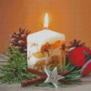Aesthetic Christmas Candle Diamond Painting