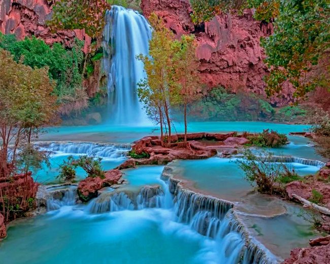 Aesthetic Grand Canyon Waterfall Diamond Painting