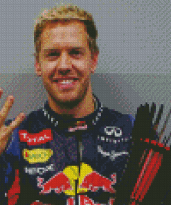 Aesthetic Sebastian Vettel Diamond Painting