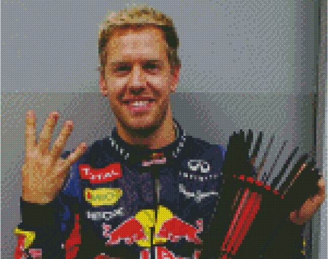 Aesthetic Sebastian Vettel Diamond Painting