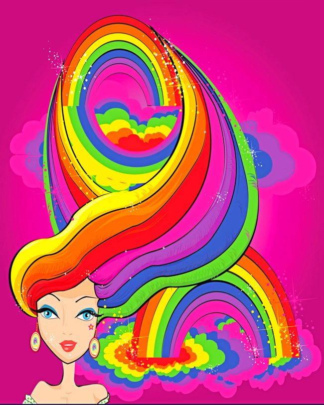 Aesthetic Rainbow Girl Diamond Painting