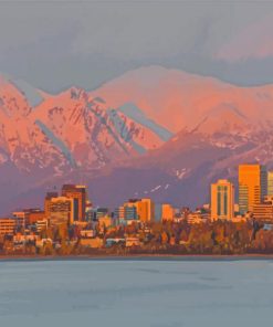 Anchorage Skyline One Diamond Painting