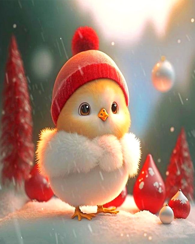 Christmas Chick Diamond Painting