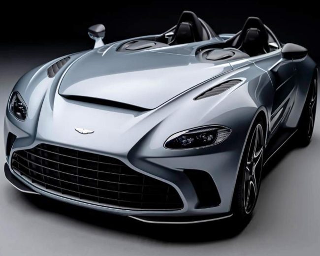 Grey Aston Martin Car Diamond Painting