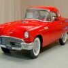 Red 1957 Thunderbird Car Diamond Painting