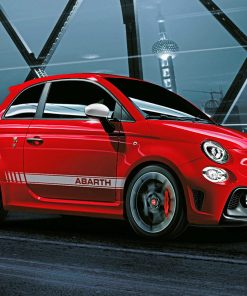 Red Fiat Abarth Diamond Painting