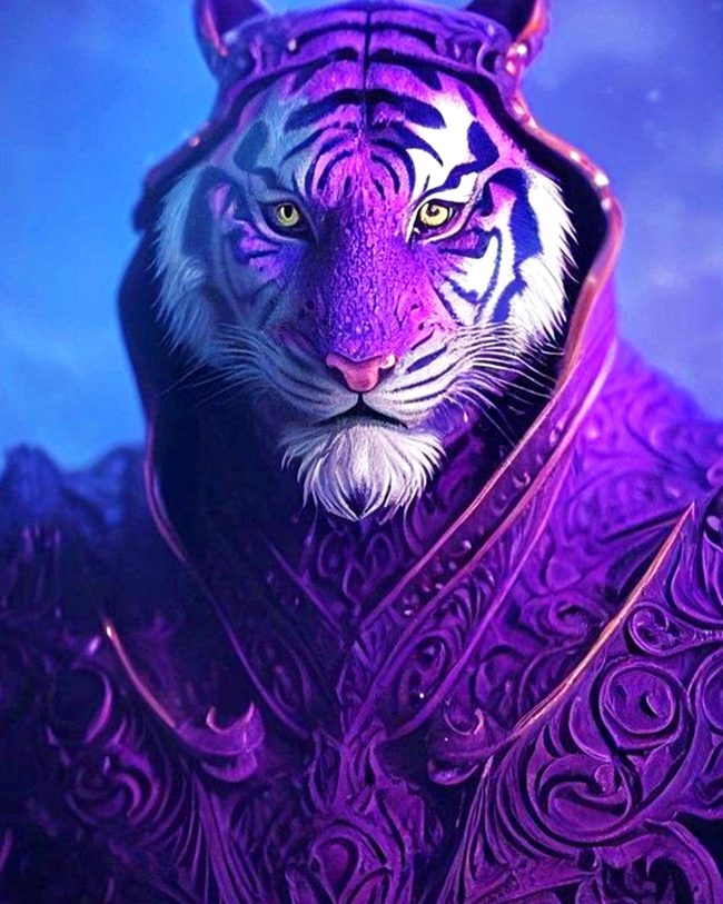 Warrior Tiger Diamond Painting