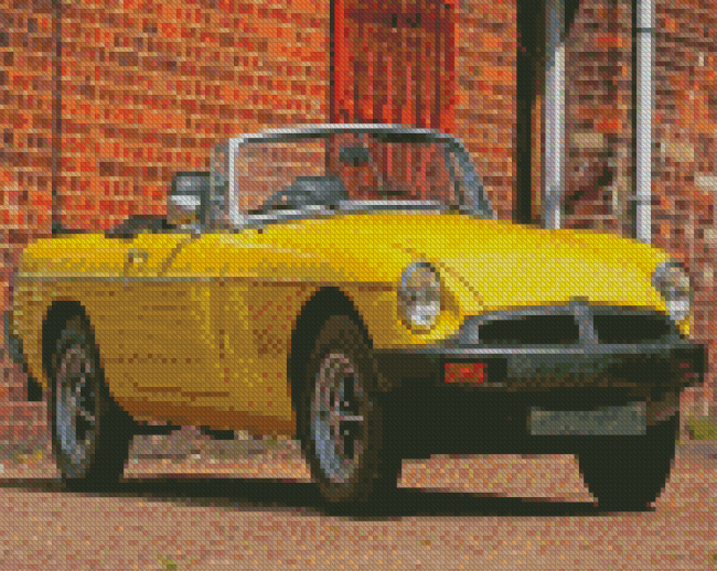 Classic Car Mg Roadster Diamond Painting