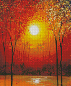Autumn Sunset Diamond Paintings