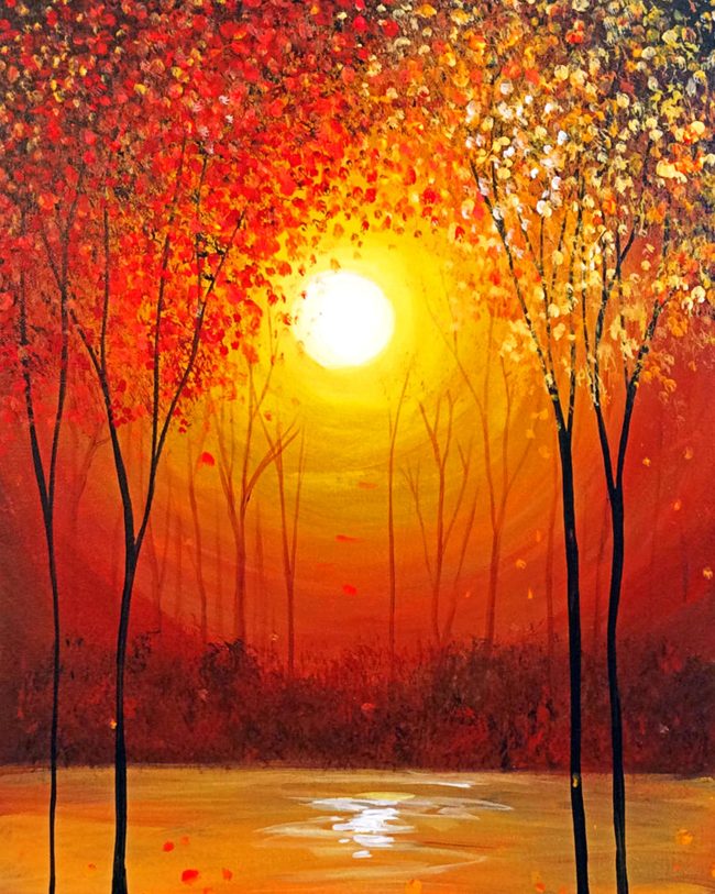 Autumn Sunset Diamond Painting