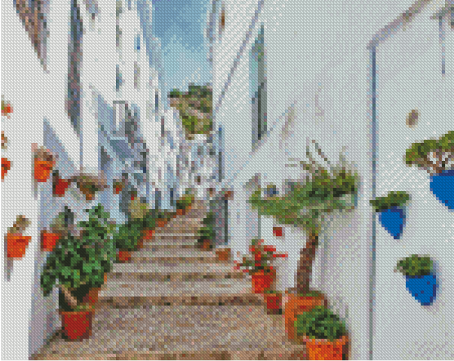 Frigiliana Town Spain Diamond Painting