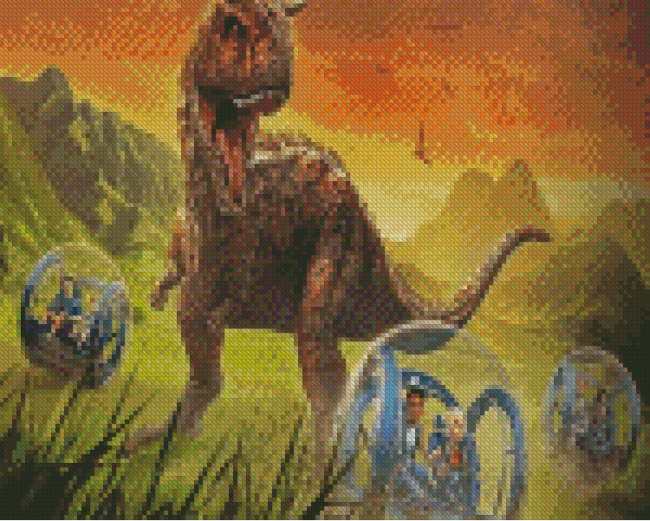 Science Fiction Serie Jurassic World Camp Cretaceous Diamond Painting