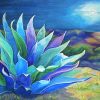 Moonlight Blue Agave Diamond Painting