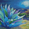 Moonlight Blue Agave Diamond Painting