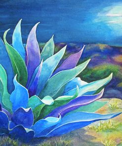 Moonlight Blue Agave Diamond Painting