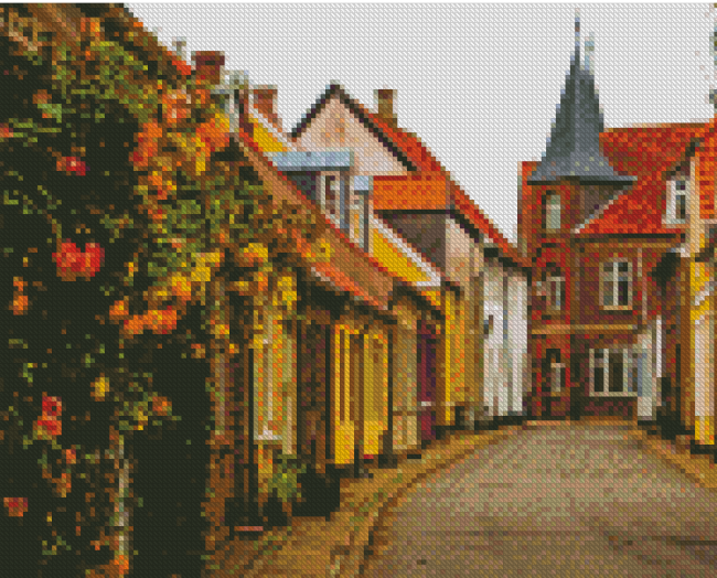 Ribe Town Diamond Painting