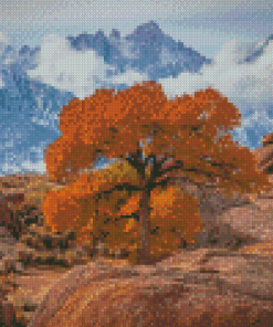 The Tree In Lone Pine California Diamond Painting