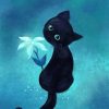 Black Kitten Diamond Painting