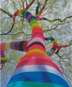 Knitting Tree Art Diamond Painting
