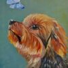 Abstract Yorkshire Terrier With Butterfly Diamond Painting