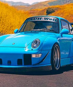 Blue Rauh Welt Sport Car Diamond Painting