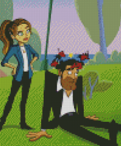 Cartoon Lucifer Morningstar And Chloe Diamond Painting