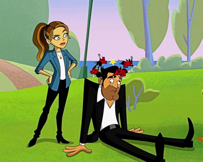 Cartoon Lucifer Morningstar And Chloe Diamond Painting