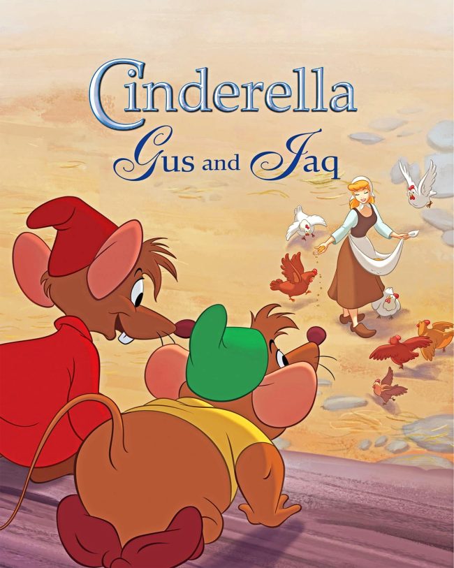 Cinderella Jaq And Gus Poster Diamond Painting