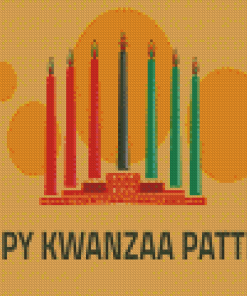 Happy Kwanzaa Poster Diamond Painting