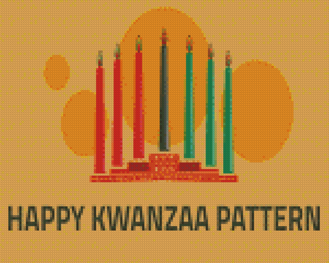 Happy Kwanzaa Poster Diamond Painting