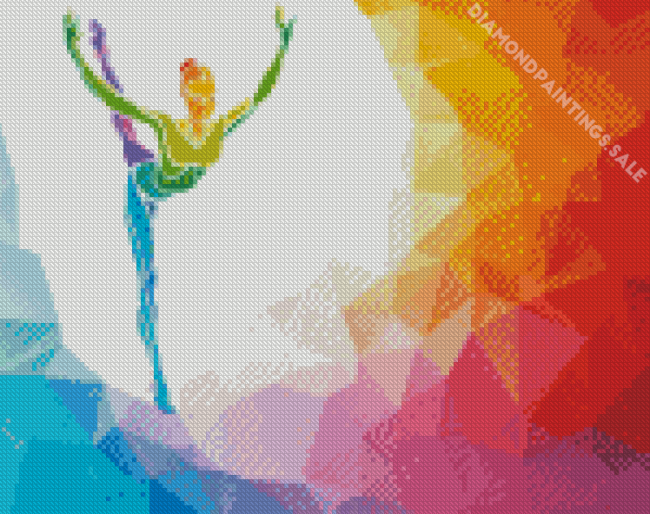 Abstract Gymnastics Diamond Painting