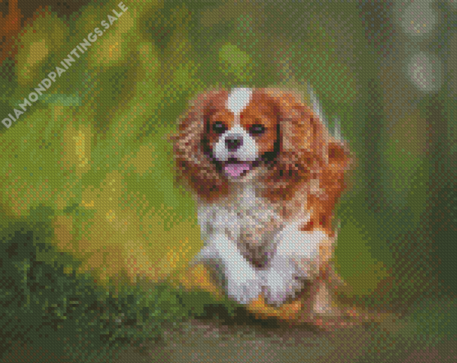 Aesthetic Cavalier King Charles Spaniel Diamond Painting