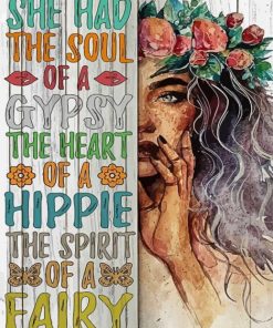 Aesthetic Hippie Girl Diamond Painting