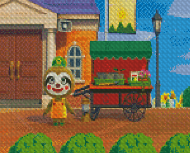 Aesthetic Leif Animal Crossing Diamond Painting