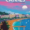 Aesthetic Cannes France Diamond Painting