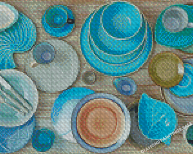 Aesthetic Crockery Diamond Painting