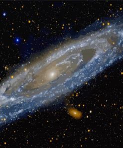 Andromeda Galaxy Cannibal Stars Diamond Painting