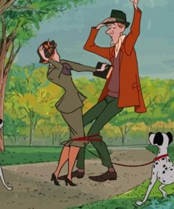 Anita And Roger And The Dalmatians Diamond Painting