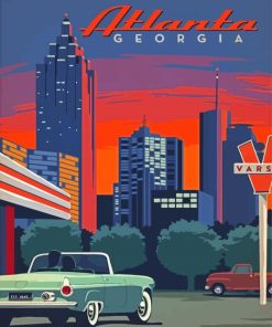 Atlanta Georgia Poster Diamond Painting