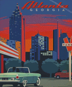 Atlanta Georgia Poster Diamond Painting