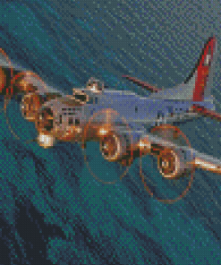 B 17 Flying Fortress Diamond Painting