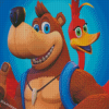 Aesthetic Banjo Kazooie Friends Diamond Painting