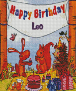 Birthday Leo Diamond Painting