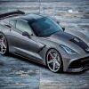 Black And Grey C7 Corvette Car Diamond Painting