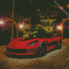 Black And Red C7 Corvette Diamond Painting