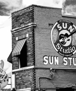 Black And White Close Up Sun Studio In Memphis Diamond Painting