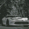 Black And White Dodge Viper Diamond Painting