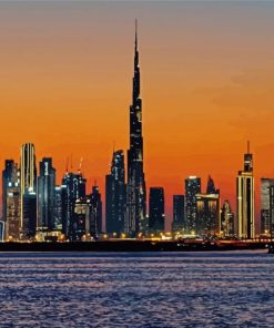 Burj Khalifa Dubai At Night Diamond Painting